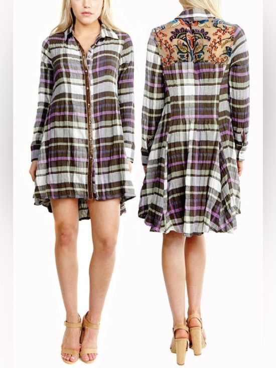 Aratta Dresses & Skirts - Aratta Madeline Shirt Dress, Size Medium